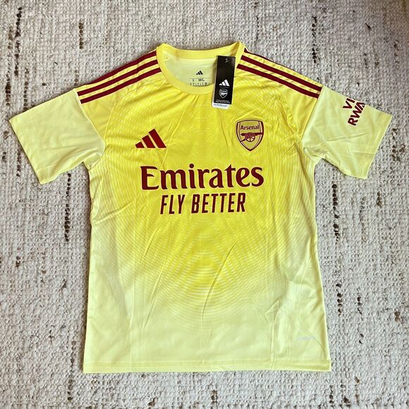 NEW Arsenal Adidas 2025/2026 SAKA Goalkeeper Shirt Jersey Home Away Prematch - Picture 1 of 5
